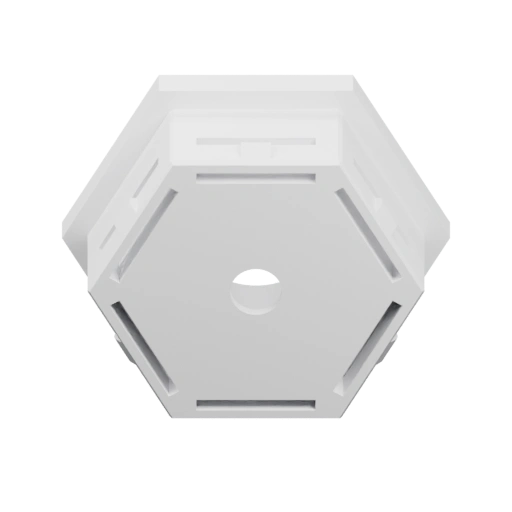 Шестигранная пластина с вырезами
