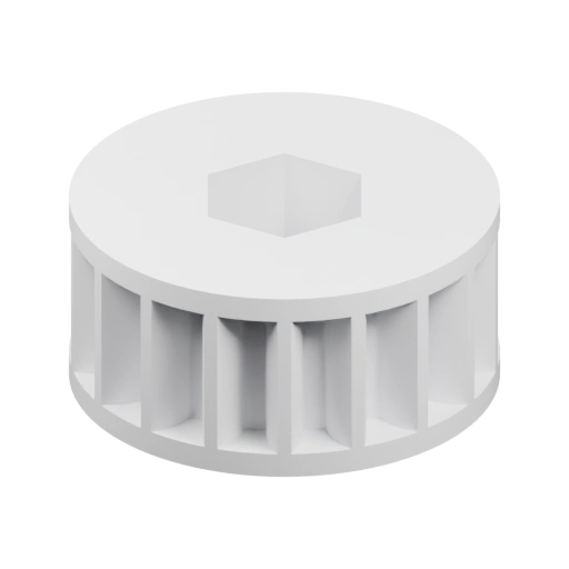 Шестигранная деталь с ребрами