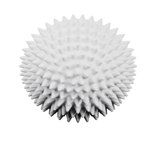 Сферическая форма с острыми выступами