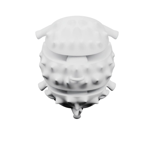 Сферическая форма с шипами