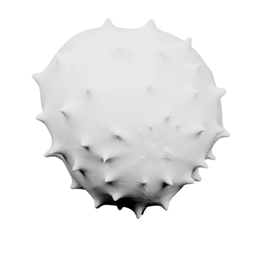 Сферическая форма с шипами