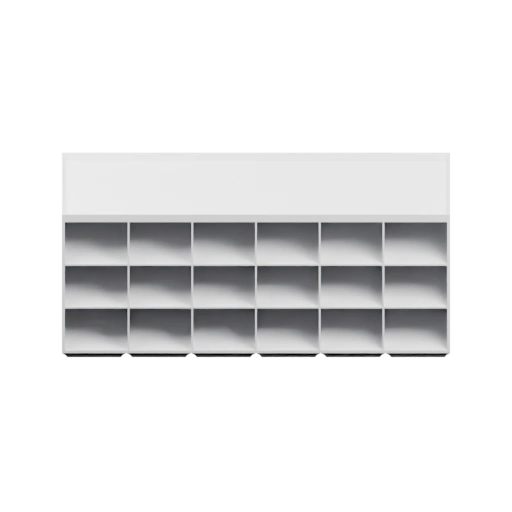 Шкаф с верхней полкой и нижними секциями