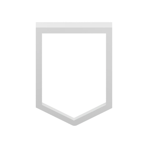 Пустой щит с гранями