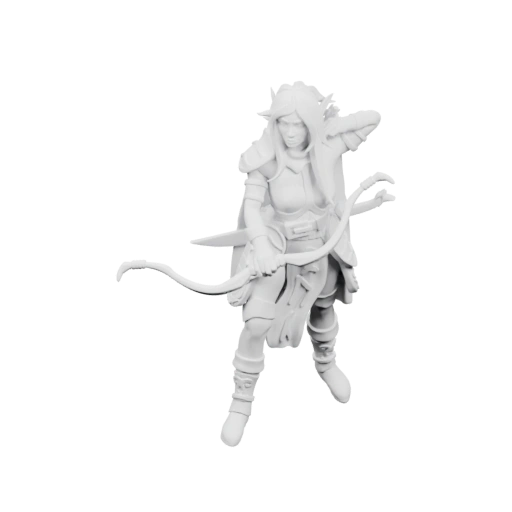 Стрелок в боевой позе с луком