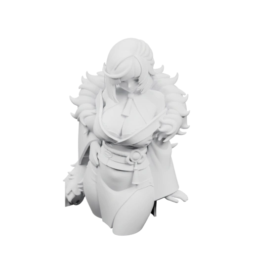 Персонаж в боевой позе, с характерными украшениями