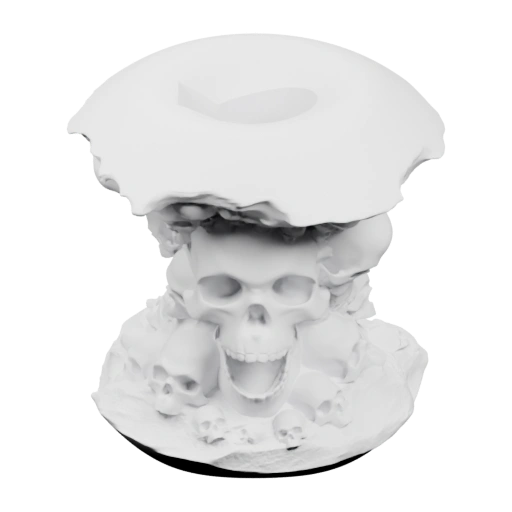 Яблоко с человеческими черепами