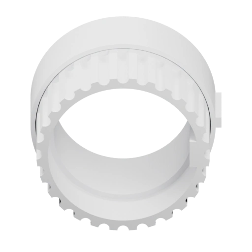 Винтовое кольцо с зубчатым внутренним профилем