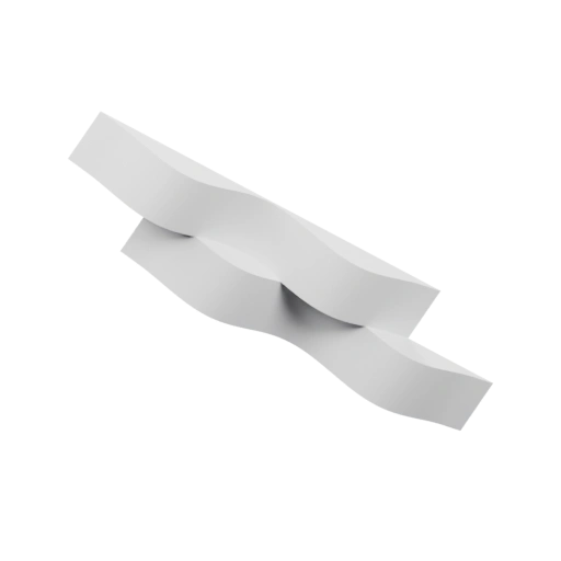 Волнистая полоса с гладкой поверхностью