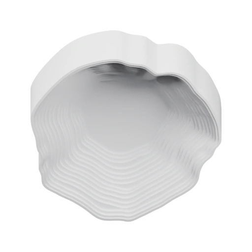 Волнообразная форма с внутренними линиями