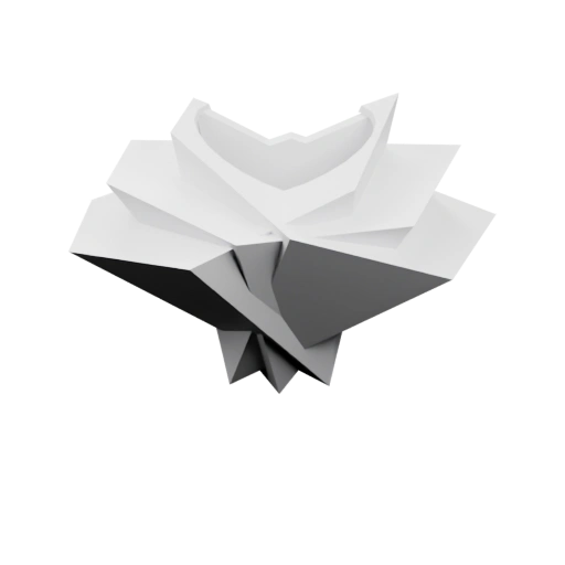 Сложенная в форме розы