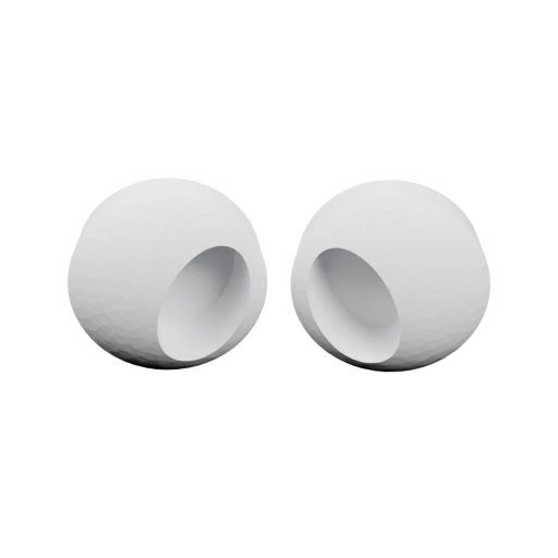 Глаза с отверстиями