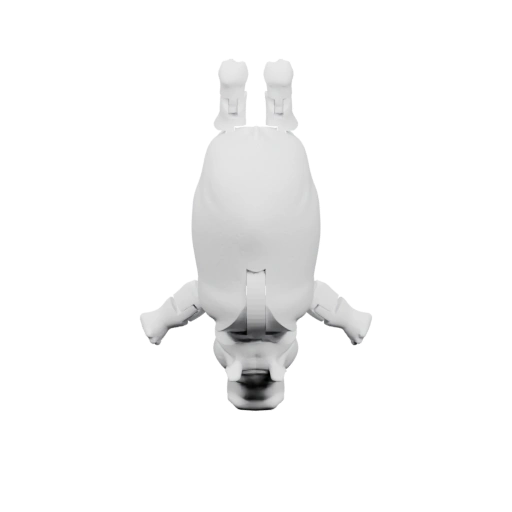 Динозавр в позе подъема