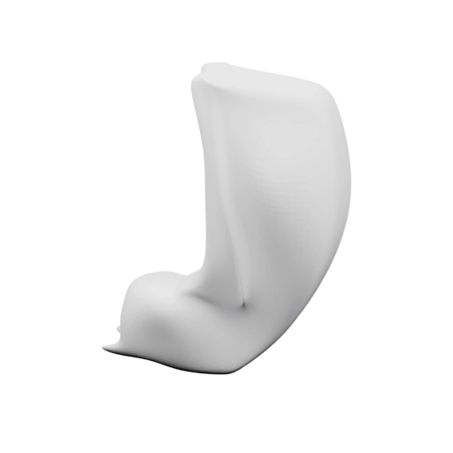 Изогнутая форма с плавными краями