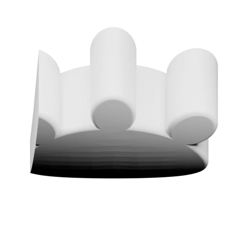 Структура с цилиндрами и основанием