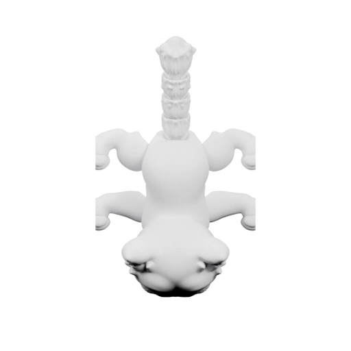 Кот в позе, с поднятым хвостом