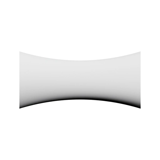 Криволинейный объект с гладкой поверхностью