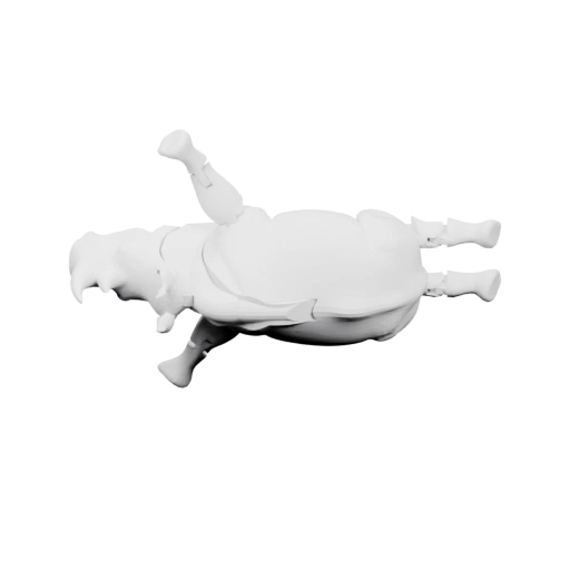 Крот в позе лежа