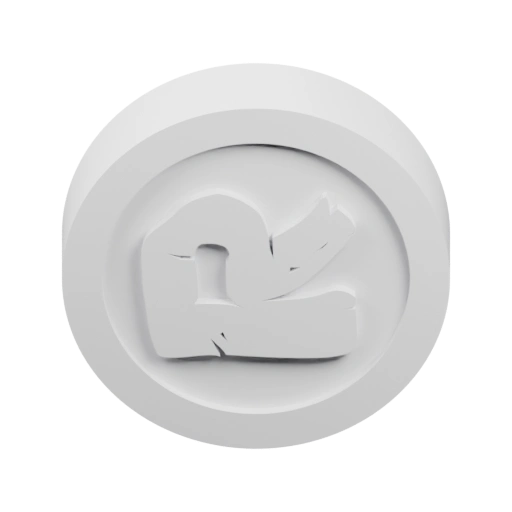 Круглая монета с рельефным изображением