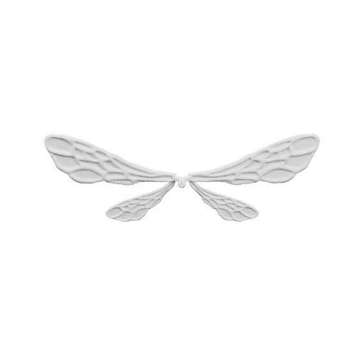 Симметричные крылья с тонкой текстурой