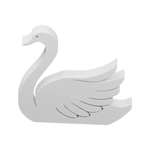 Стилизованная фигура лебедя