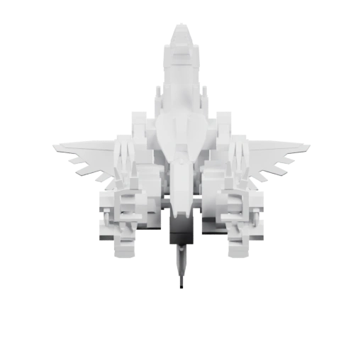 Сложная конструкция с крыльями и двигателями