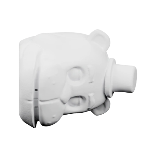 Мультяшная голова с деталями