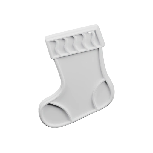 Носок с декоративным краем