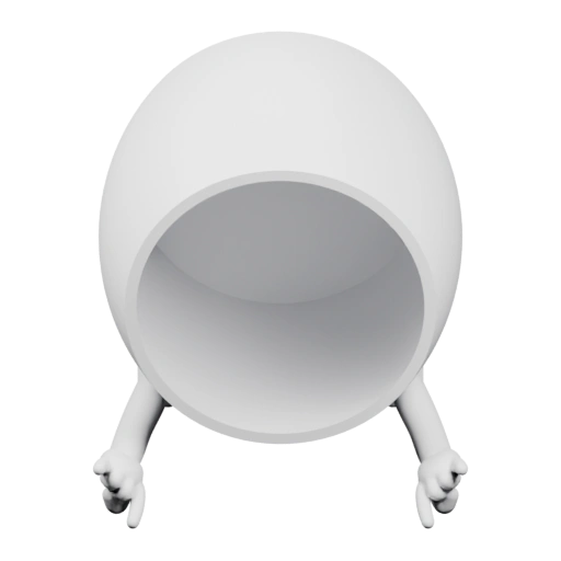 Объект с круглой формой и ногами