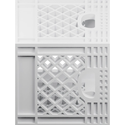 Пластиковая коробка с решетчатым дизайном