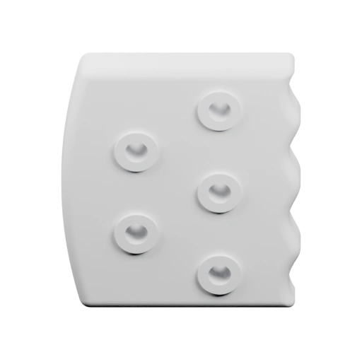 Пластиковая пластина с круглыми отверстиями