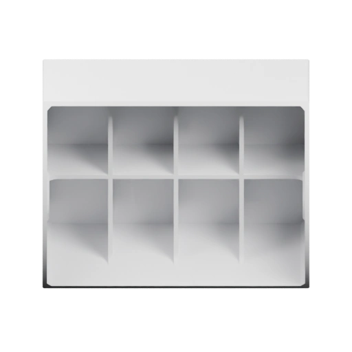 Полочный шкаф с отсеками