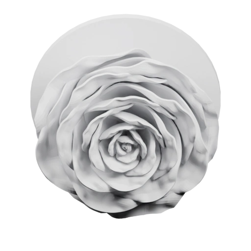 Роза в стиле 3D-модели
