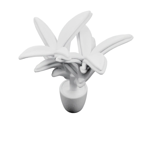 Миниатюрный цветок в горшке