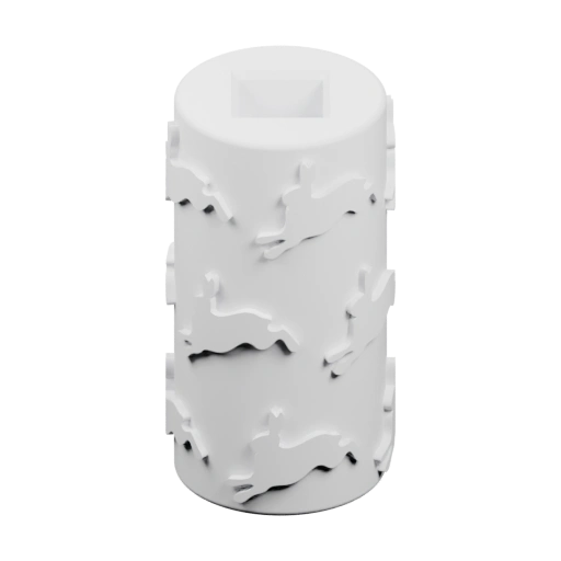 Цилиндрический объект с вырезами