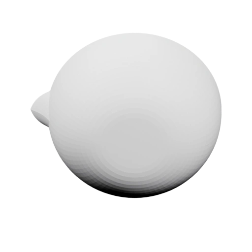 Сферический объект с выступом