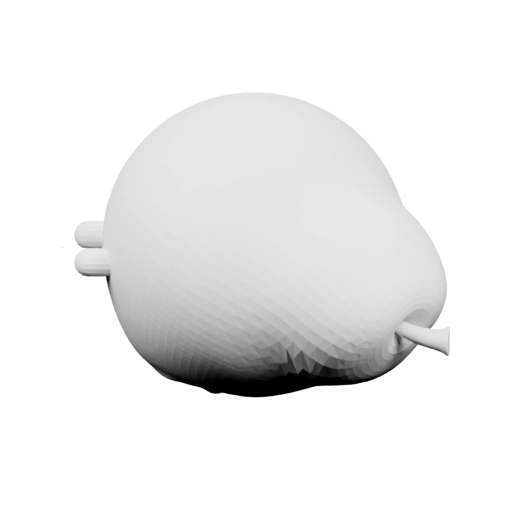 Сферический объект с двумя трубками