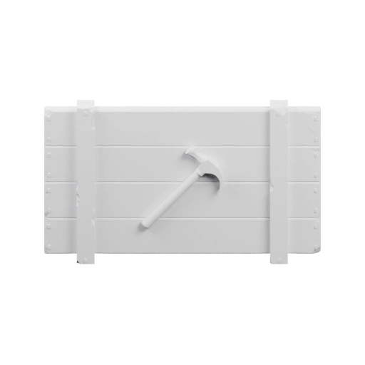 Ящик с молотком внутри