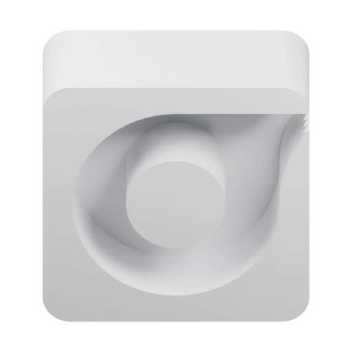 Стилизованная форма с гладкой поверхностью