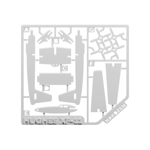 Литник деталей модели самолёта