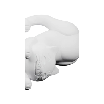 Кашпо в виде кота для небольшого кактуса