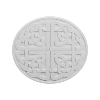 Круглый подстаканник с рельефным кельтским орнаментом