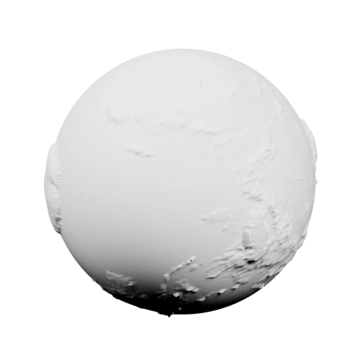 Сфера планеты с кратерами