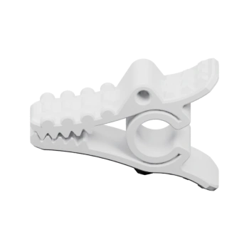 Пружинный зажим с зубцами и кольцом