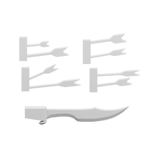 Набор декоративных копий и стрел