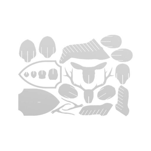 Шаблон для сборки головы оленя