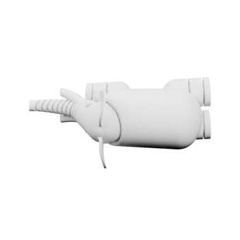 Детализированная модель слона в стиле сборной фигуры