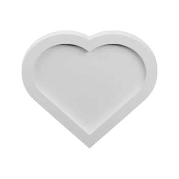 Базовая рамка для сборного пазла в форме сердца