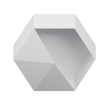 Геометрическое настенное кашпо с шестигранной формой