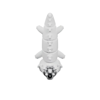 Декоративная фигурка дракона с кристаллическими шипами