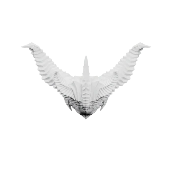 Декоративная голова с крыльями для коллекции
